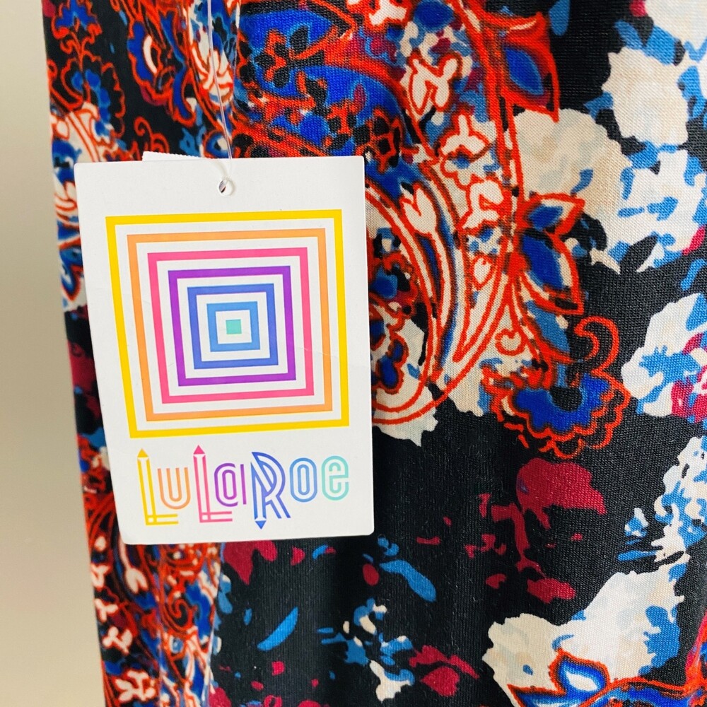 NWT LuLaRoe Classic T Paesly Short Sleeve Multicolor Soft T Shirt Sz S - Picture 6 of 7